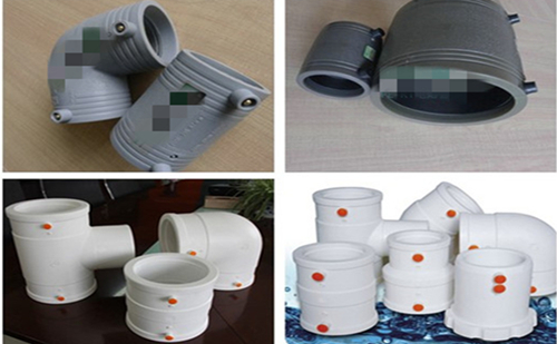 其他品牌電熔管件與陝西興紀龍PERT電熔管件產品圖（都為（wéi）官網產品（pǐn）圖）